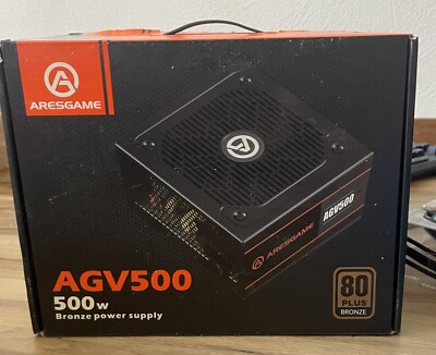 AGV Series 500W Power Supply, 80 Plus Bronze, Non-Modular, 5-Year Warranty