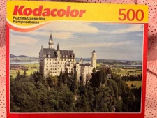 RoseArt Kodacolor Neuschwanstein Castle 500 Piece Puzzle 13x19 NEW