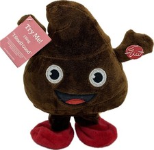 Figura de peluche Dan Dee con emoji de beso de chocolate cantando bailando obras animadas VIDEO