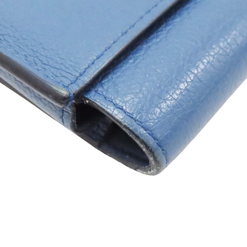 HERMES Passant Long Wallet Blue Evercolor Leather - Picture 10 of 13