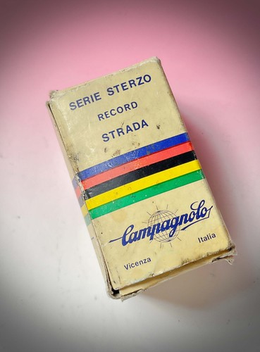 Campagnolo 1" Headset FILETTO ITALIA SERIE STERZO STRADA RECORD ACCIAIO NUOVA - Picture 9 of 9