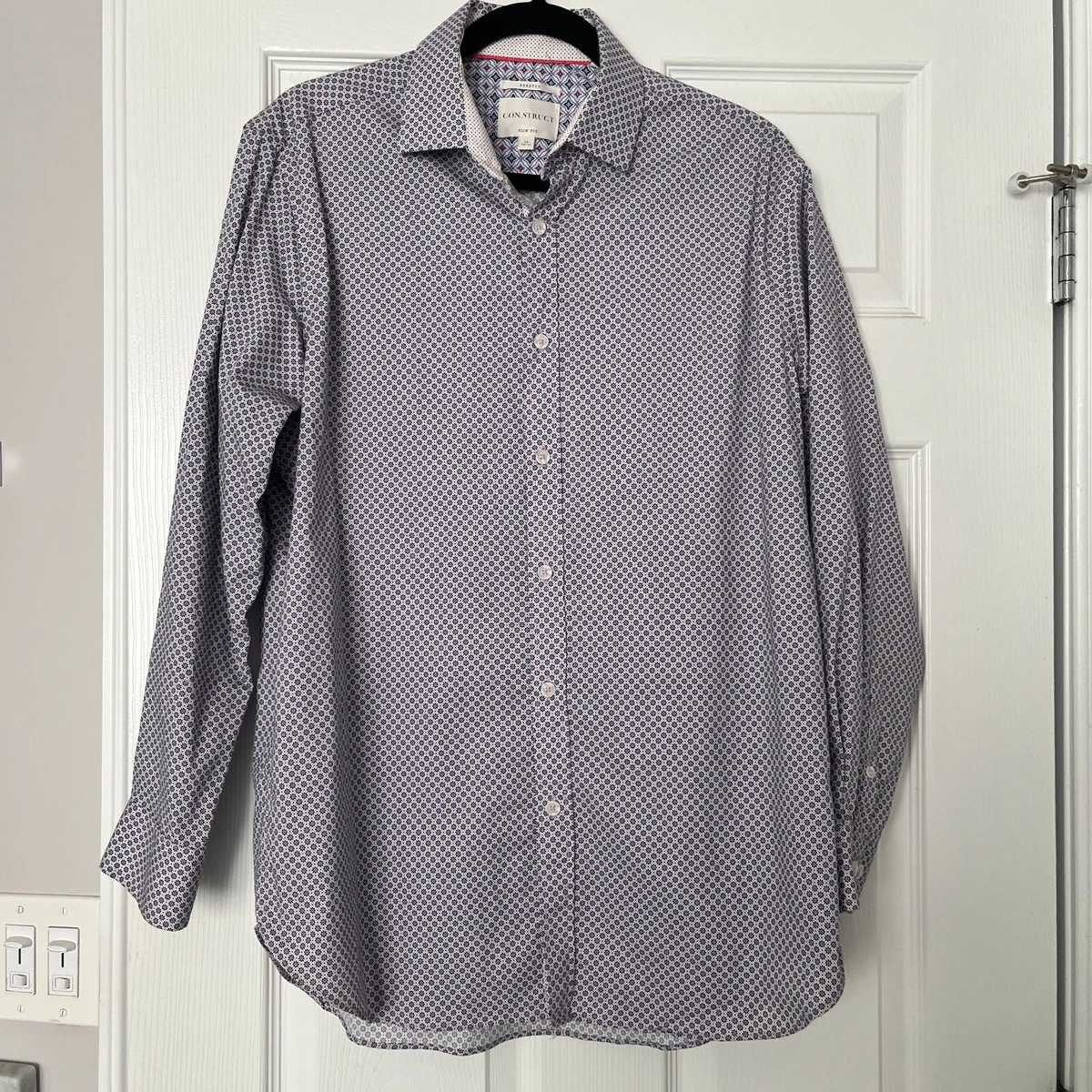 PINK Gray Dress Shirts for Men for sale | eBay