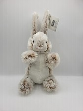 Way To Celebrate Easter Long Fur Bunny 16" Plush Brown Bunny Farm Animal
