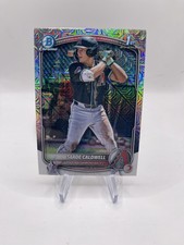 Slade Caldwell 2025 Bowman 1st Chrome Prospects Mega Box Mojo Refractor