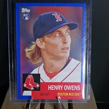 Topps 2016 Archives 1953 Design Henry Owens RC Blue /199 #31 Boston Red Sox