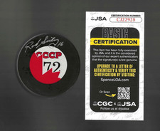 Rod Seiling Signed Team Canada 1972 Summit Series Puck Rangers JSA COA