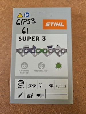 61PS3-61 STIHL 18  Picco Super Saw Chain OEM 3/8P'' .043'' 61DL 3699 005 0061