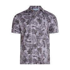 Chaps Men's Everyday Performance Printed Polo Shirt Iron Horse Gray Small