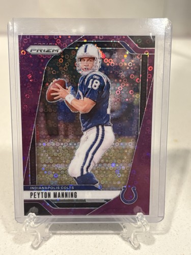 Panini Prizm 2024 - Peyton Manning #126 Violet No Huddle Prizm /49 - Photo 1/2