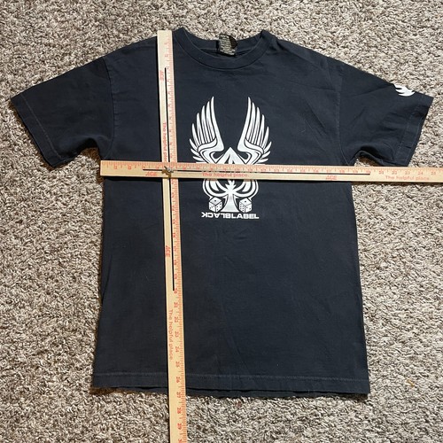 Vintage Black Label Skateboards T-shirt Size M Black Y2K Skate - Pre-owned - Picture 6 of 8
