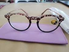 Clear Round Blue Light Glasses Women Men Vint...