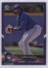 2018 Bowman Chrome Prospects Purple Refractor 63/250 Vladimir Guerrero Jr 3pb