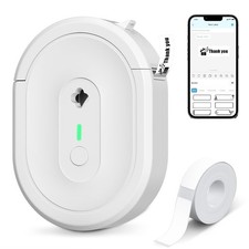 N12 Label Maker Machine Mini Thermal Printer White Phone Rechargeable