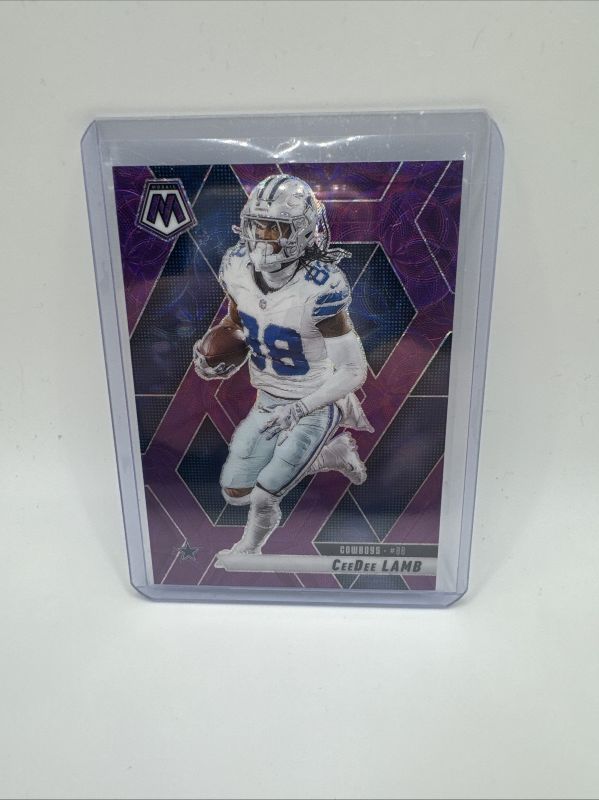 2025 Panini Mosaic CEEDEE LAMB #209 Purple Scope Prizm Dallas Cowboys