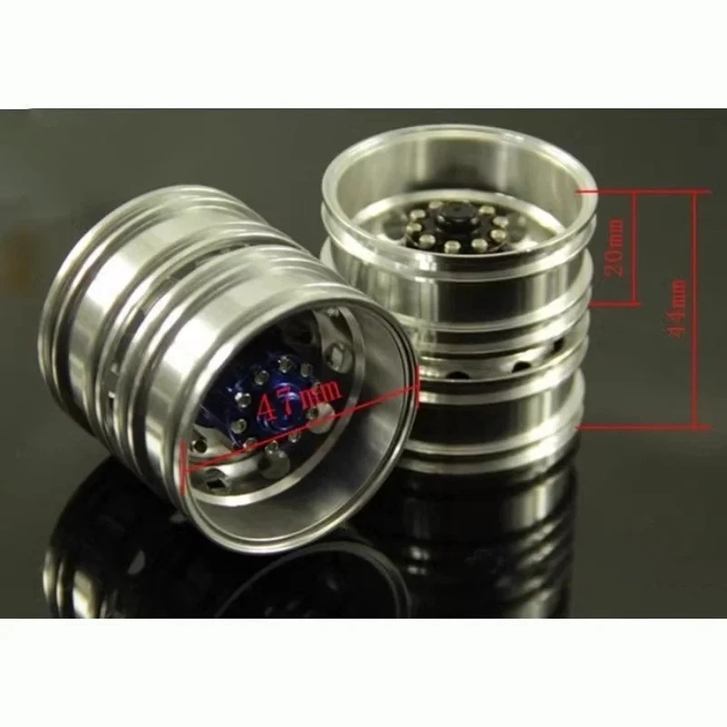 Metal Rear Double Wheels Tire Locking Hub for 1/14 Tamiya RC Truck SCANIA Car  - Image 4 of 4