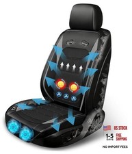 Instant Cooling Car Seat Cover Front Seat with Vibration  Ventilated Car BLACK