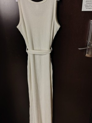 topshop ribbed maxi dress Topshop Women's Ribbed Knit Belted Maxi Dress Slit Sides, 6