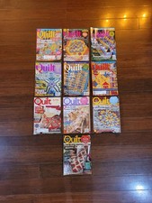 10 Quilt Publication Magazine Lot, Quilting Patterns, Varies publication dates