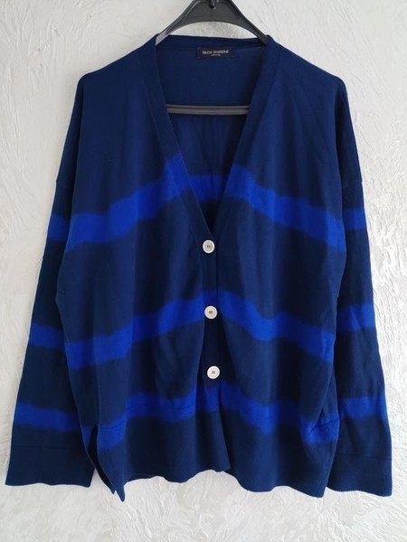 Women Piazza Sempione Sweater Blue Cotton XXXL