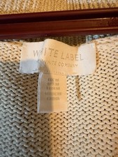 The White Company Size Medium Knitted Vest Tunic Top With Sparkles