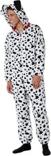 Dalmatian Jumpsuit Puppy Dog Animal Fancy Dress Up Halloween Adult Costume