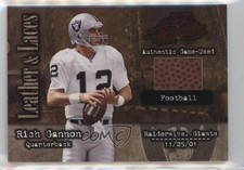 2002 Playoff Absolute Memorabilia Leather and Laces Football Rich Gannon 6o3