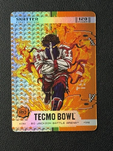🔥2026 Battle Arena Tecmo Skatter Rookie Orange Fire Battlefoil SP Giants🔥