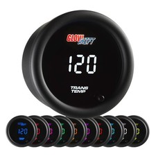GlowShift 10 Color Digital 300F Transmission Temp Gauge Kit, 2-1/16" 52mm
