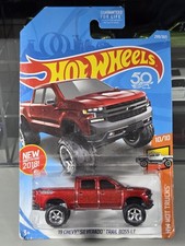 Hot Wheels 19 Chevy Silverado Trail Boss Lt Red Real Riders Custom Wheel Swap Hot Wheels 19 Chevy Silverado Trail Boss Lt Red Real Riders Custom Wheel Swap