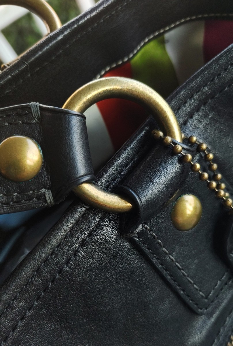 COACH XL 11131 Gigi Black 65th Anniversary Legacy Leather Tote | eBay