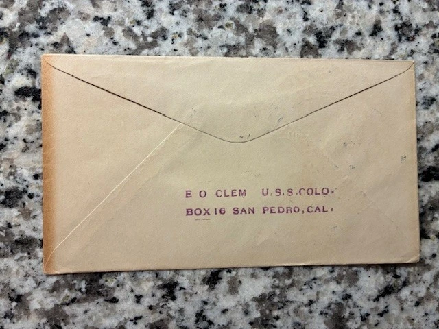 USS Colorado - 1934 Thanksgiving Day Naval Cover - Image 2 of 2