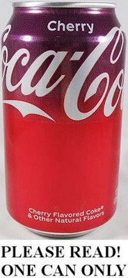 Coca-Cola Cherry 2024 FULL NEW 12oz 355ml Can Coke USA Limited