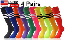 Soccer Baseball Softball Socks for Kids Youth Adults Over the Calf Athletic- M