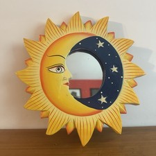 Vintage 90s Celestial Sun Moon Stars Mirror 8...