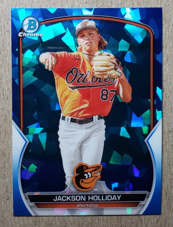 2023 Bowman Chrome Sapphire Jackson Holliday #BCP-227 Baltimore Orioles