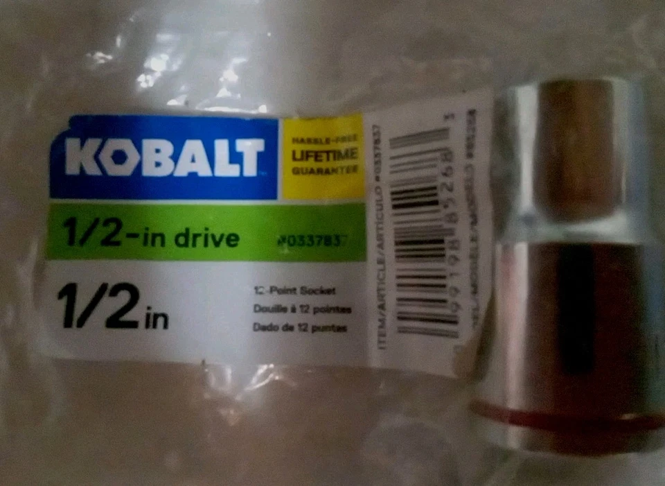 KOLBALT 1/2-in, BRAND NEW, 12 POINT SOCKET REPLACEMENTS: 1/2 in, 5/8 In, 3/4 In - Image 2 of 4