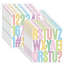 528pcs Letter Stickers 24 Sheets 3 Inch Number Alphabet Stickers Multiple Sel...