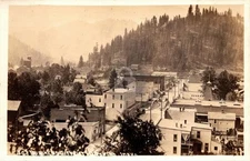 Orofino Idaho Business Section Millnery Grain Elevators RPPC Photo Postcard COPY