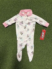 Vintage Playskool Baby Disney Mickey  Minnie Newborn Footed Sleeper Polyester