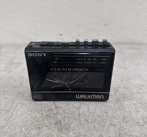 Vintage Sony Walkman WM-F77 Stereo Cassette Player FM/AM Radio *untested* READ
