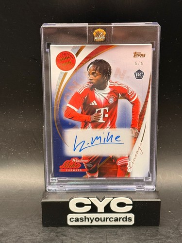 Wisdom Mike RC Icons Auto /6 #IA-WM 2025-26 Topps FC Bayern München Lineage
