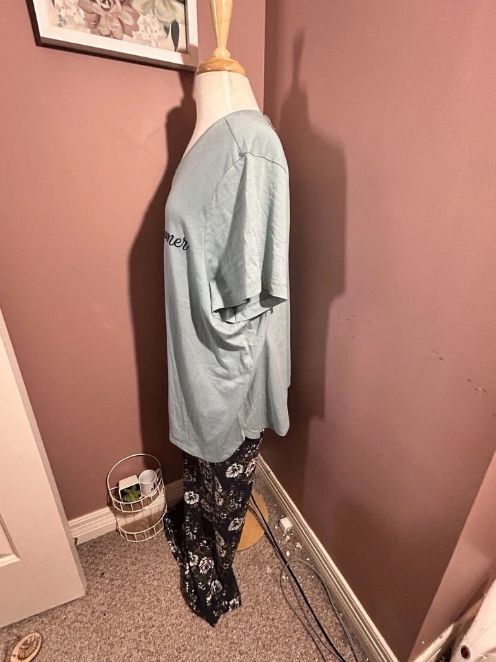 Juego de pijama Sleep By Cacique Lane Bryant 2 piezas para mujer 26/28 Dreamer nuevo Foto 3 de 4