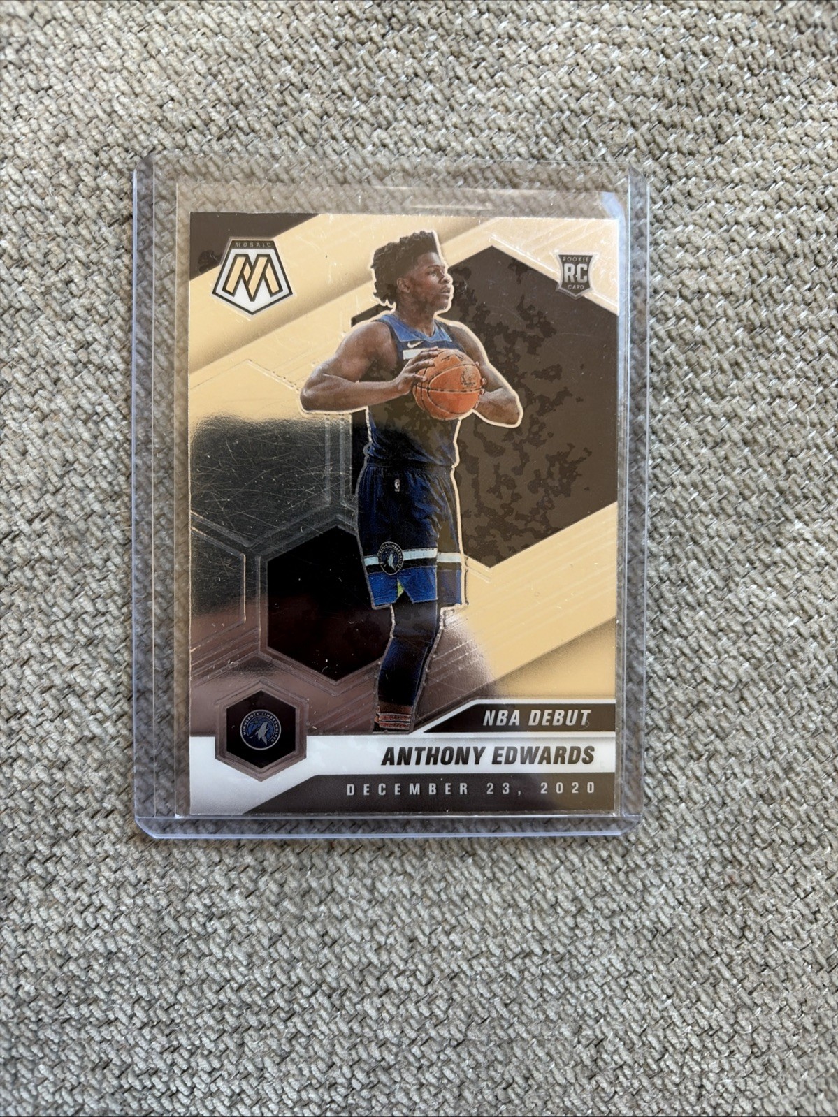 2020-21 Panini Mosaic - NBA Debut Anthony Edwards #261 Silver Prizm (RC)