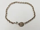 Return to Tiffany & Co. Sterling Silver Oval Tag 15" Cable Link Choker Necklace