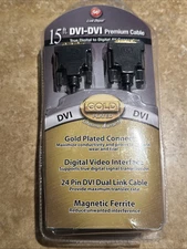 Link Depot DVI-DVI Premium Cable Gold Plated 6 Ft Digital to Digital AV Connect