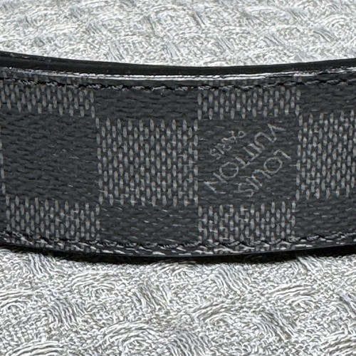 Louis Vuitton Damier Graphite Inventeur Reversible Belt 100/40 M9632 CA1122 READ - Picture 4 of 14