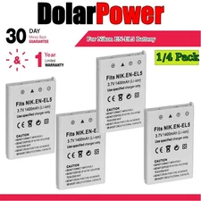 1/4 Pack Battery for Nikon EN-EL5 Coolpix P3 P4 P80 P90 P100 P500 P510 P520 P530