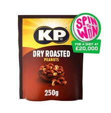 Kp Dry Roasted Peanuts 250g Free & Fast Postage
