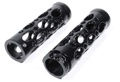 Alu Racing Griffe Custom Black für Harley-Davidson HD 1'' Lenker Grips Tear Style