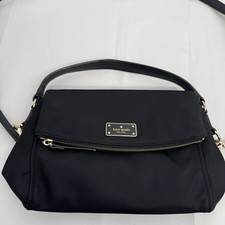 Kate Spade Designer Wilson Road Mini Black Foldover Crossbody Bag Purse